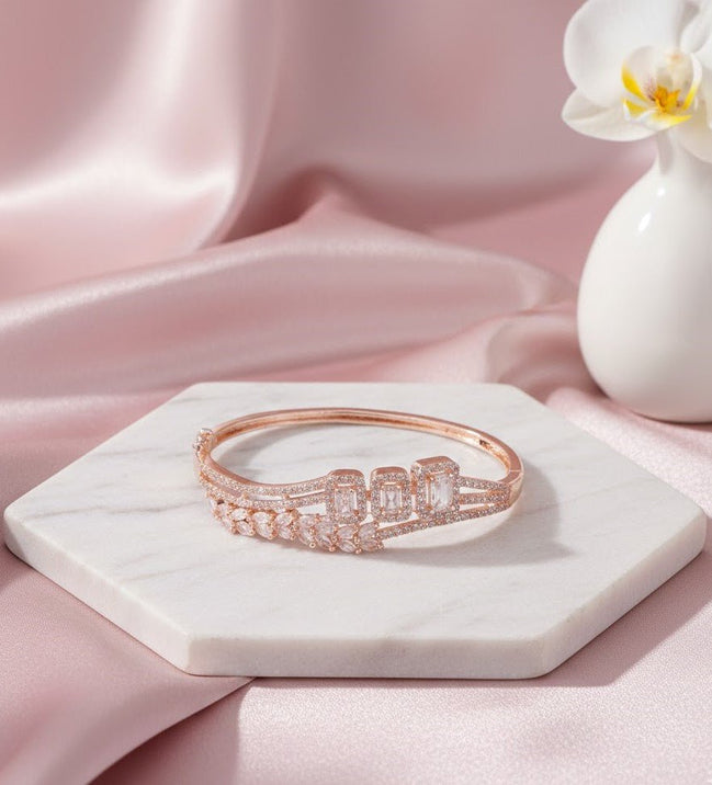 Elegant Precious Cubic ZIrconia Bracelet - Opal Touch