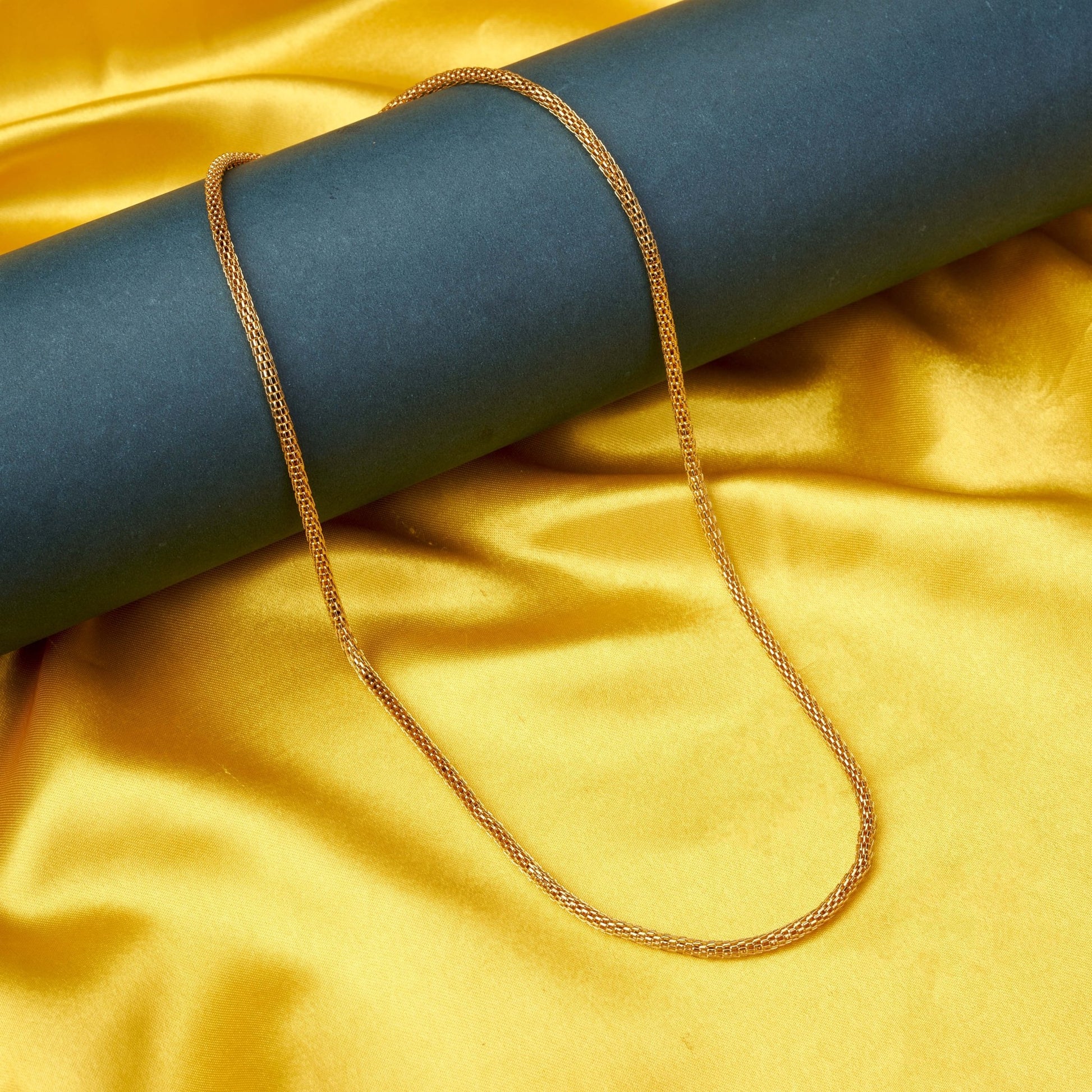 Chain - Elegant Radient Gold Plated Chain - Opal Touch