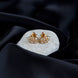 Studs - Elegant Red Peacock Studs - Opal Touch