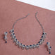 Elegant Rhodium Plated Cubic Zirconia (CZ) Necklace & Earrings Set - Opal Touch
