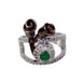 Opal Touch - Elegant Rhodium Ring - Ring