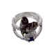 Opal Touch - Elegant Rhodium Ring - Ring