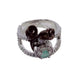 Opal Touch - Elegant Rhodium Ring - Ring