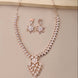 Opal Touch - Elegant Rose Necklace -