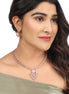 Opal Touch - Elegant Rose Necklace -