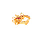 Opal Touch - Elegant Ruby Nose Pin - Nose pin