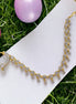 Opal Touch - Elegant Square Diamond Nath with String - Nose Pin