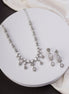 Necklace - Elysian Spark Rhodium Plated Necklace - Opal Touch
