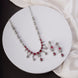 Necklace - Elysian Spark Rhodium Plated Necklace - Opal Touch