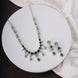 Necklace - Elysian Spark Rhodium Plated Necklace - Opal Touch