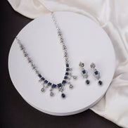 Necklace - Elysian Spark Rhodium Plated Necklace - Opal Touch