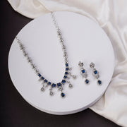 Necklace - Elysian Spark Rhodium Plated Necklace - Opal Touch
