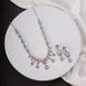 Necklace - Elysian Spark Rhodium Plated Necklace - Opal Touch