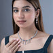 Necklace - Elysian Spark Rhodium Plated Necklace - Opal Touch