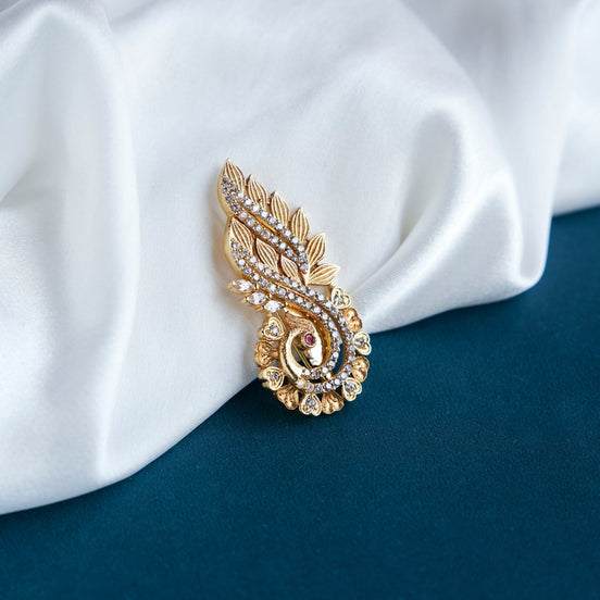 Saree Pin - Embellished Party Ornate Saree Pin - Opal Touch