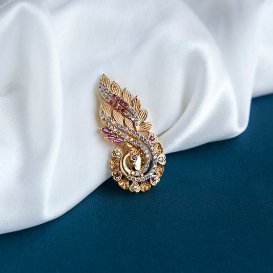 Saree Pin - Embellished Party Ornate Saree Pin - Opal Touch
