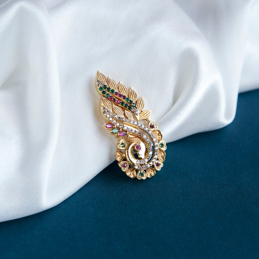 Saree Pin - Embellished Party Ornate Saree Pin - Opal Touch