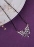 Mangalsutra - Embellished Peacock Rhodium Mangalsutra - Opal Touch