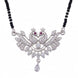 Embellished Rhodium Plated Twin Peacock Mangalsutra - Opal Touch