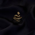 Rings - Embraced Gold Plated Viper Ring - Opal Touch