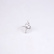 Rings - Embraced Rhodium Viper Ring - Opal Touch