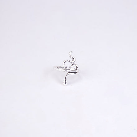 Rings - Embraced Rhodium Viper Ring - Opal Touch