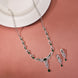 Necklace - Emerald Enlace Rhodium Plated Necklace - Opal Touch