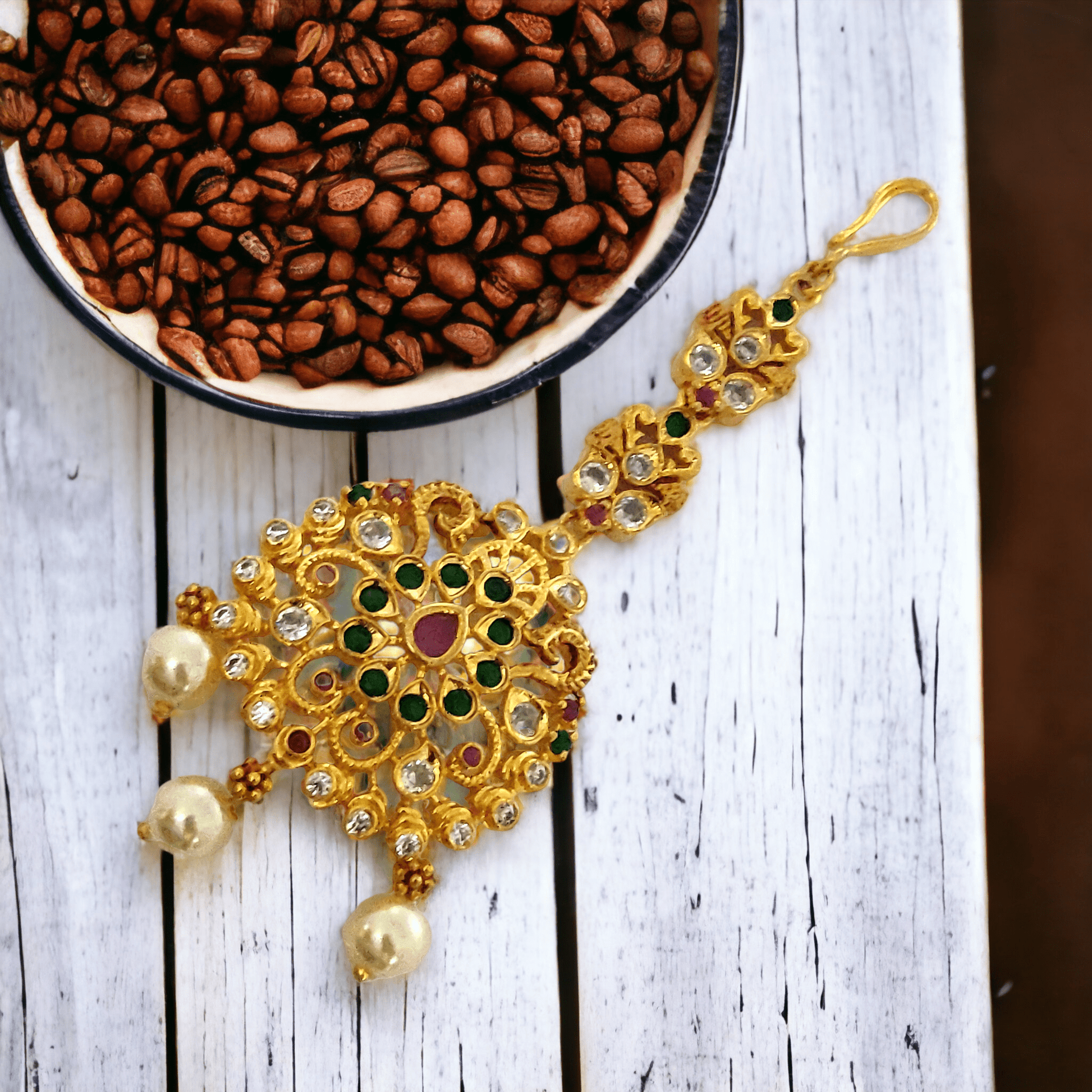 Opal Touch - Emerald Oasis Gold Plated Tika - Tika