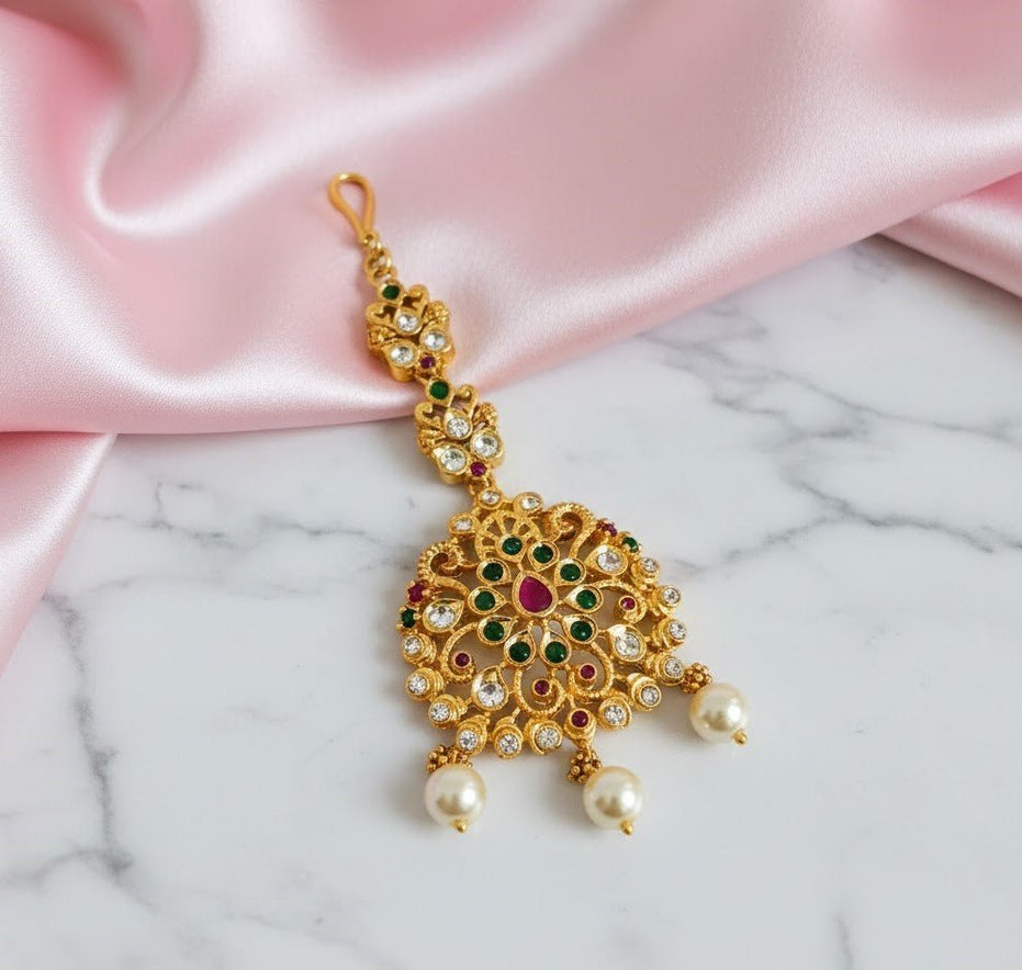 Emerald Oasis Gold Plated Tika - Opal Touch
