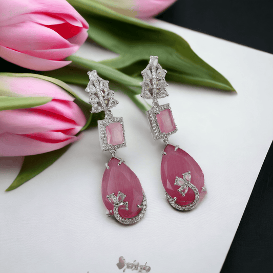 Opal Touch - Emerald Whispers Earrings - Earrings