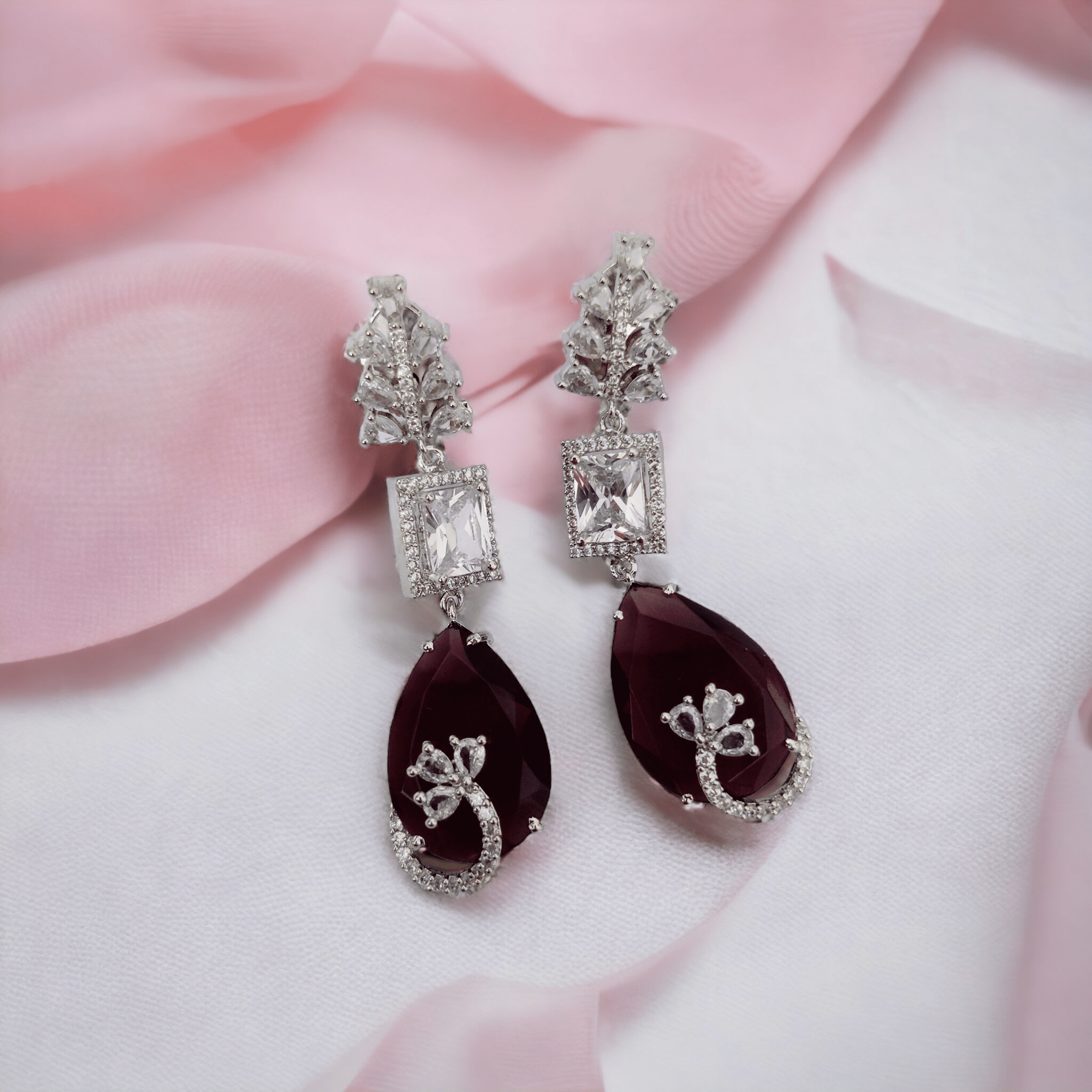 Opal Touch - Emerald Whispers Earrings - Earrings