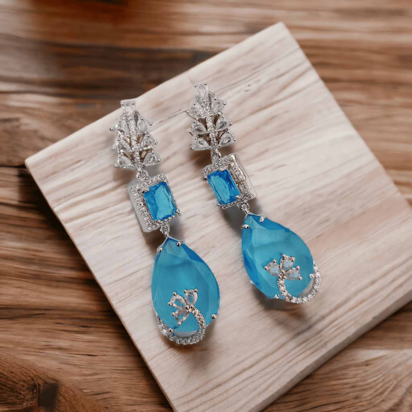 Opal Touch - Emerald Whispers Earrings - Earrings