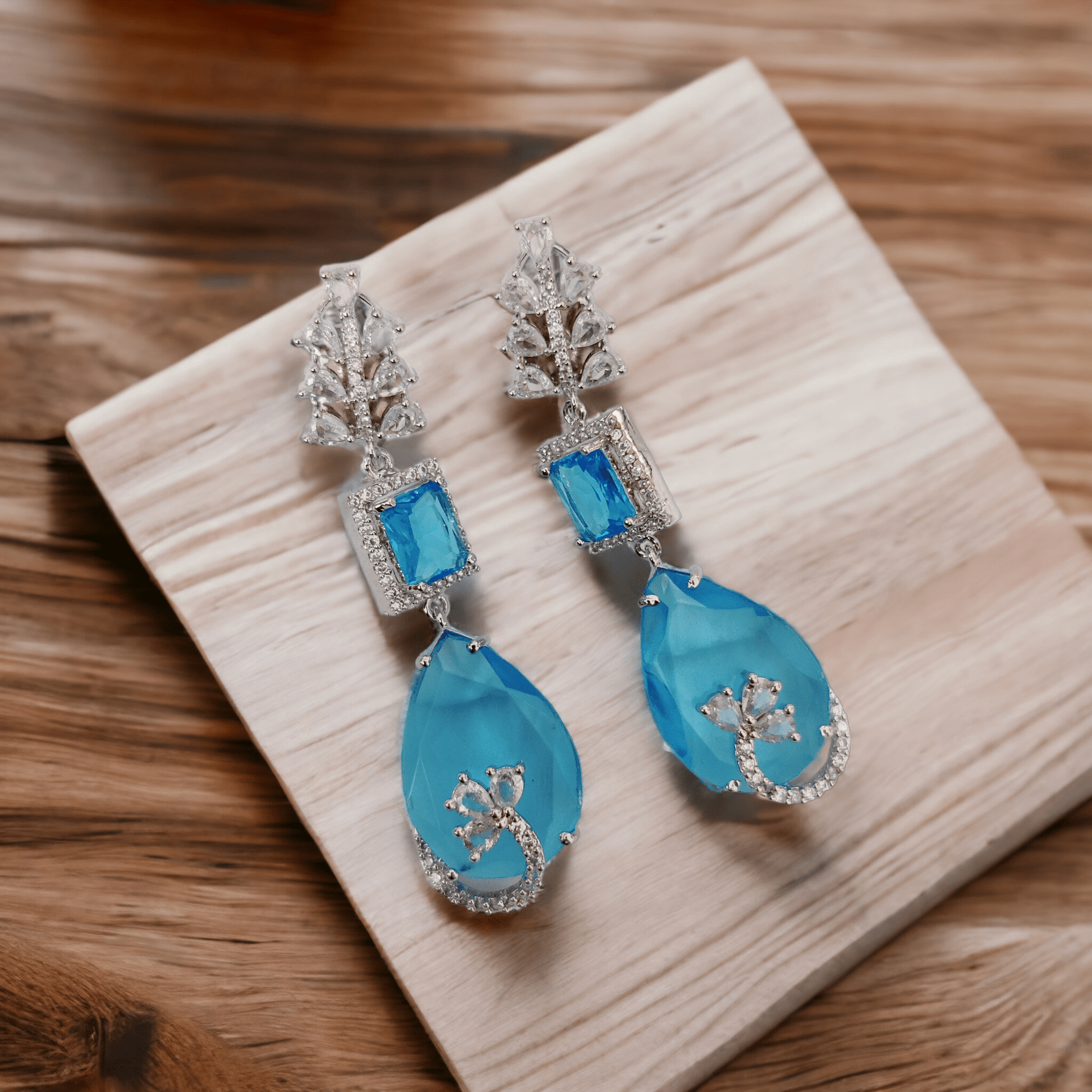 Opal Touch - Emerald Whispers Earrings - Earrings