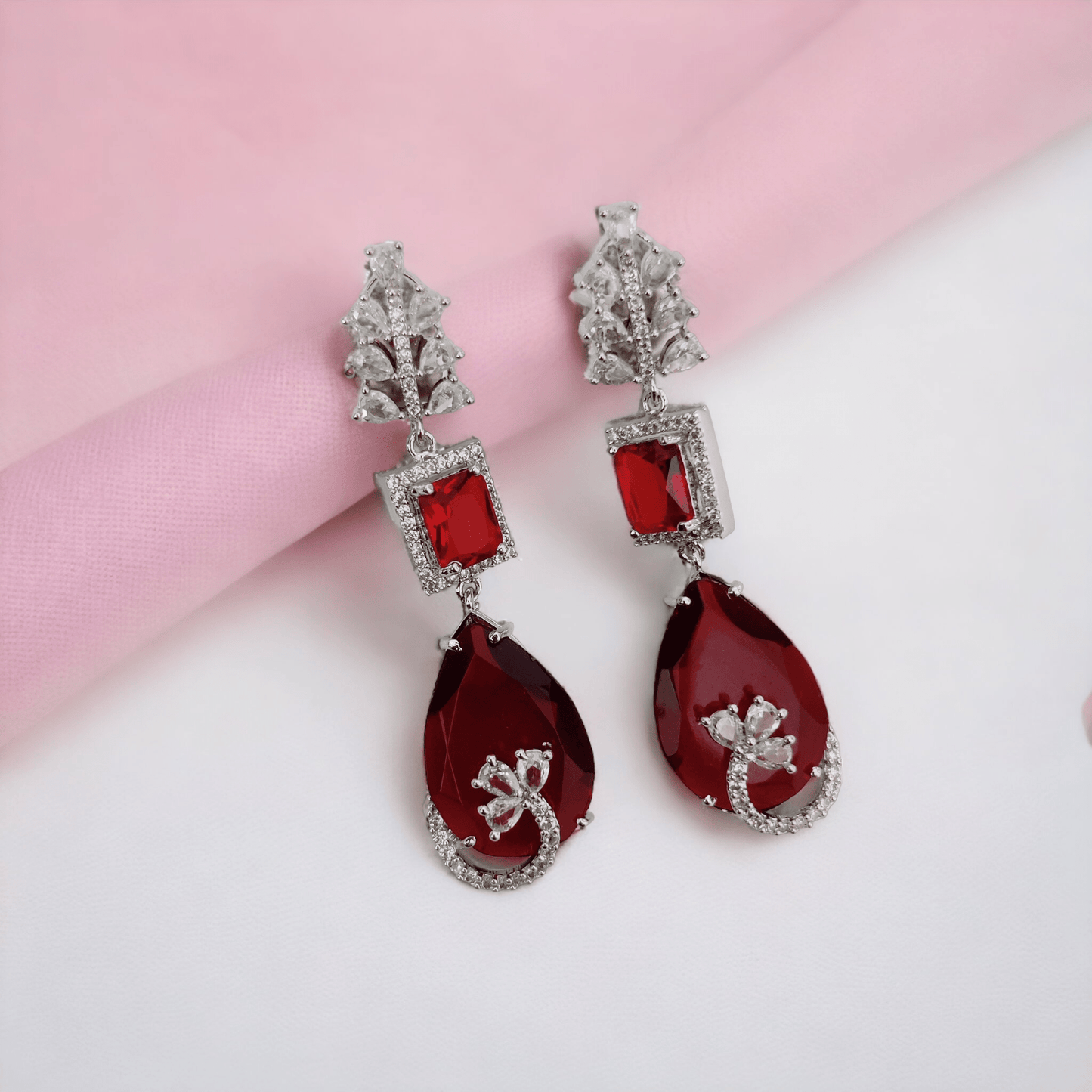 Opal Touch - Emerald Whispers Earrings - Earrings