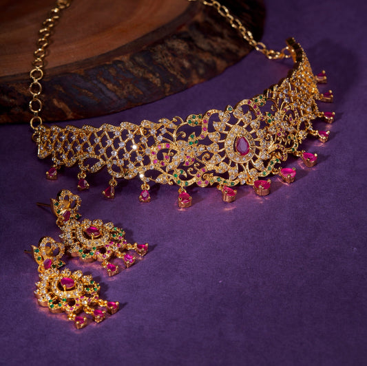 Necklace - Empress Delight Necklace Set - Opal Touch