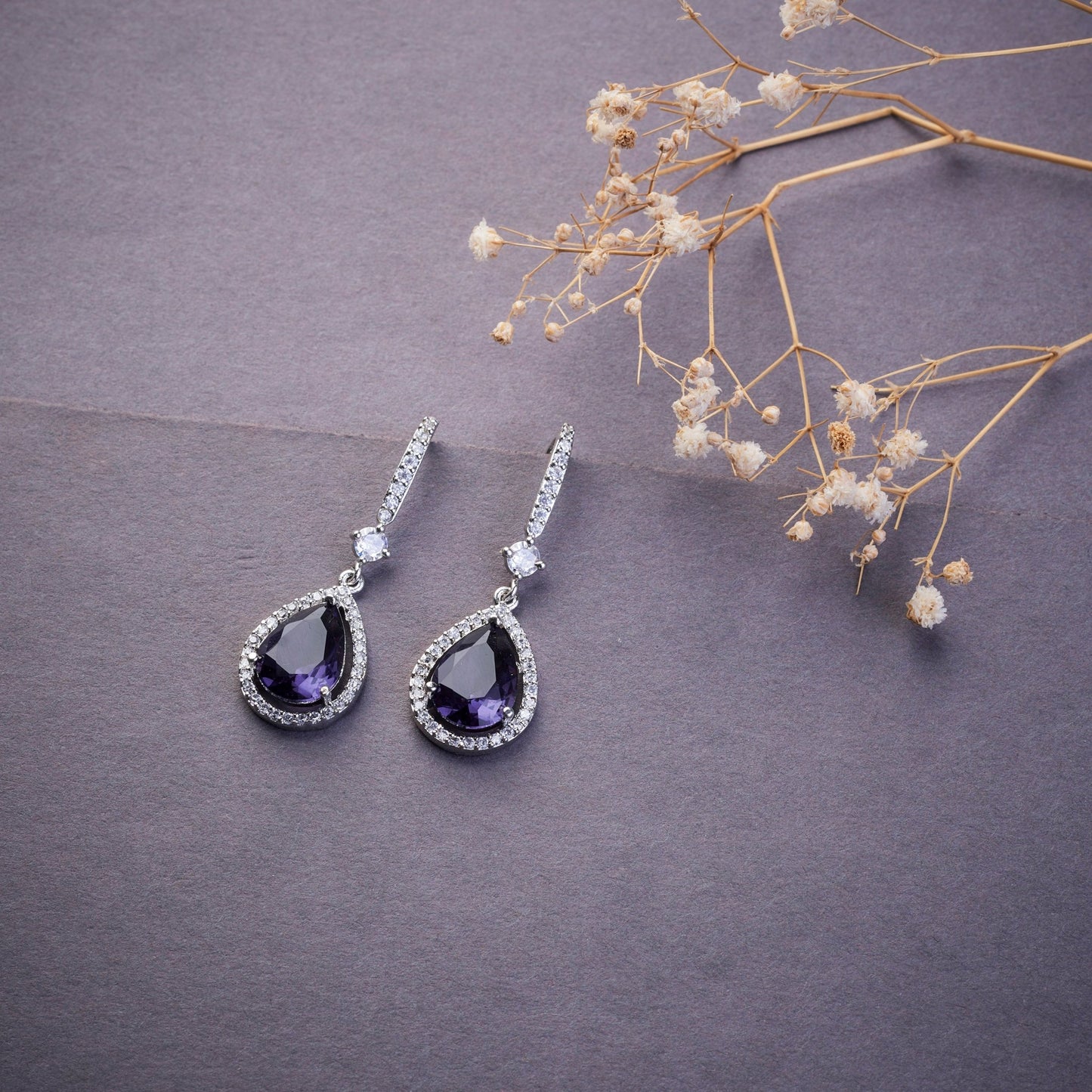 Earrings - Empress Glow Pear Cut Drops - Opal Touch