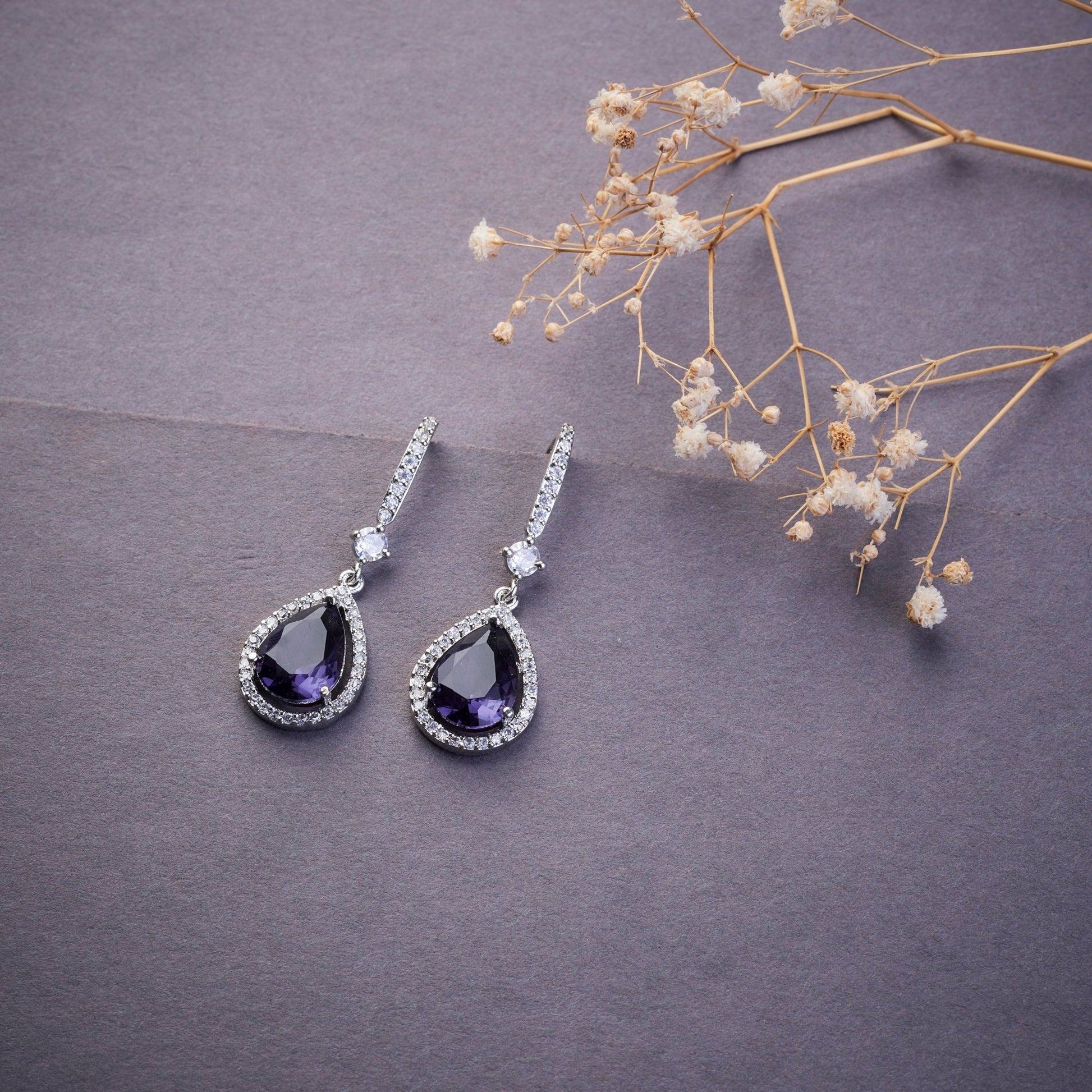 Earrings - Empress Glow Pear Cut Drops - Opal Touch