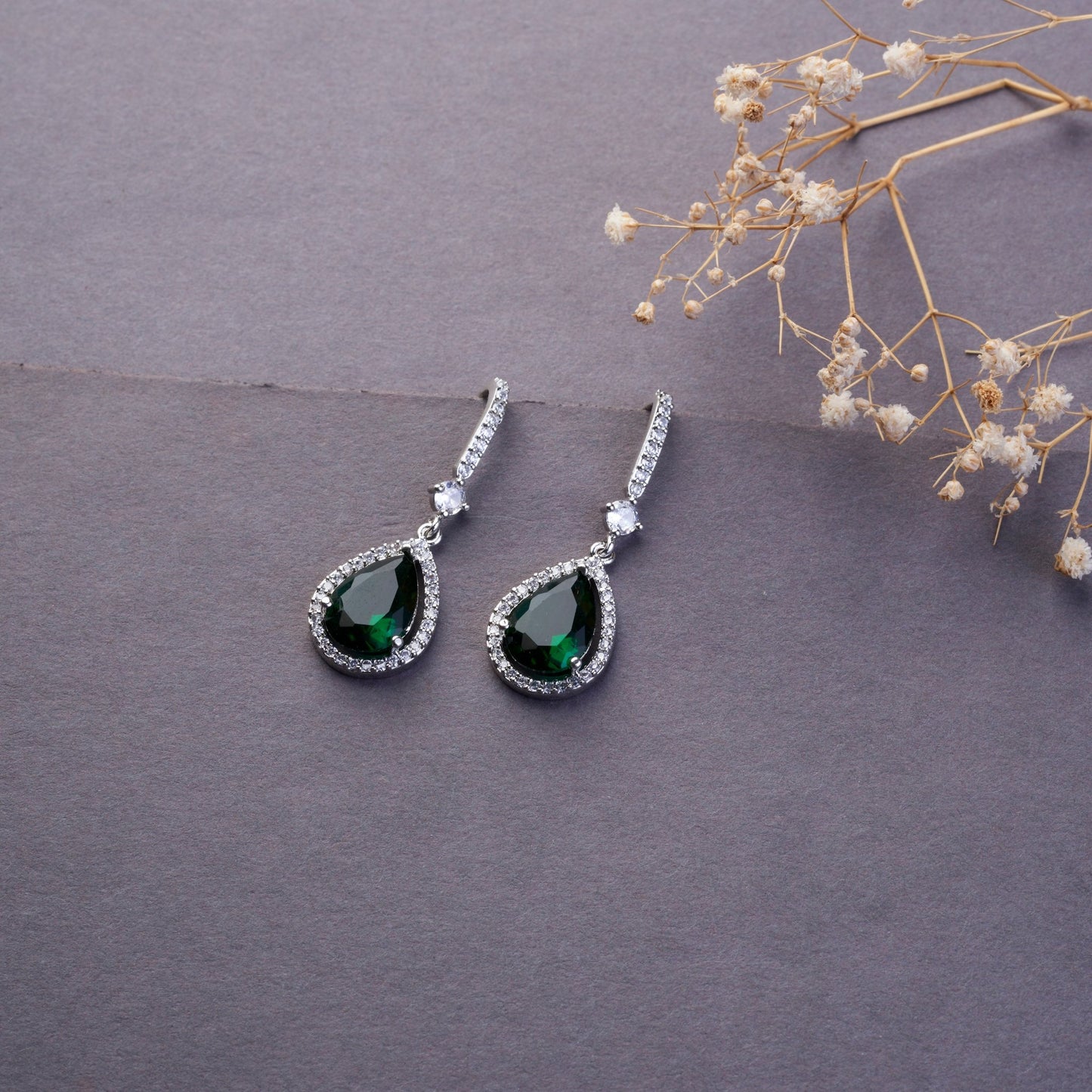 Earrings - Empress Glow Pear Cut Drops - Opal Touch