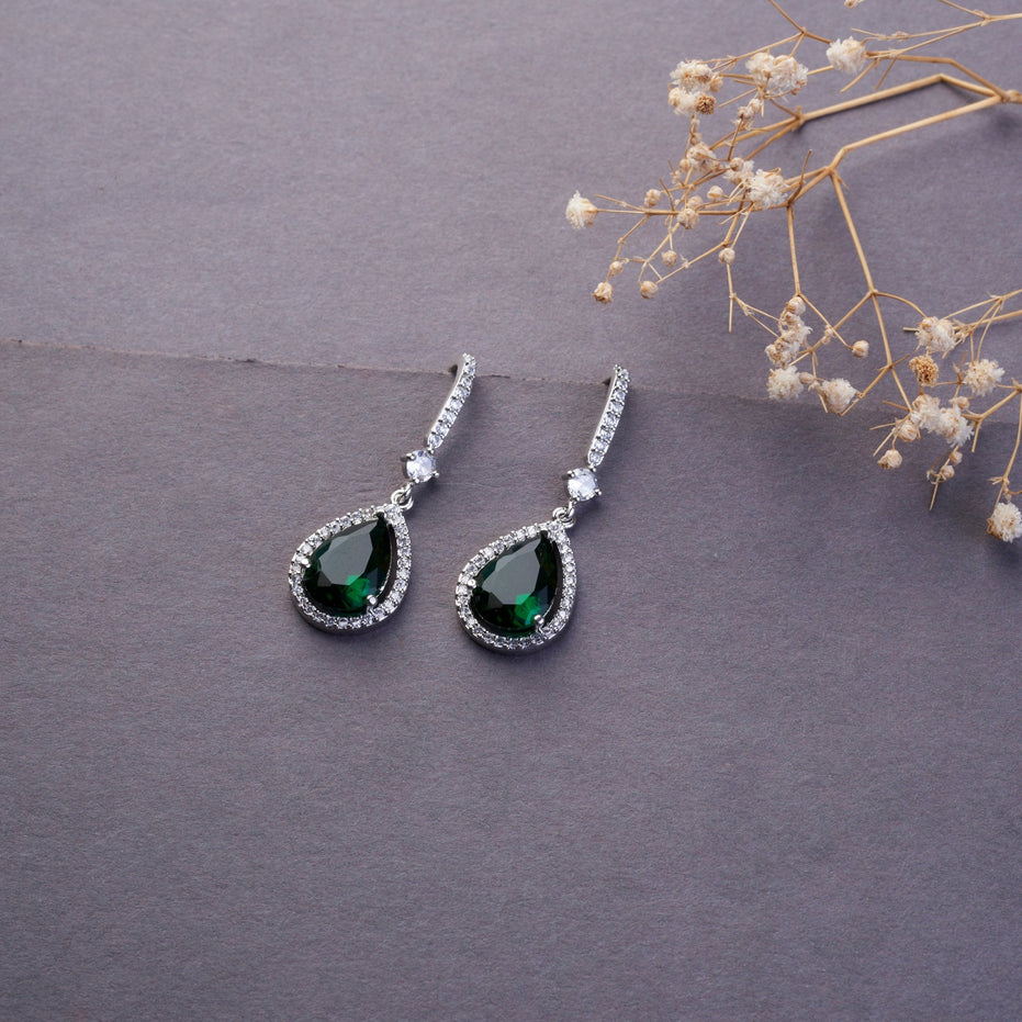 Earrings - Empress Glow Pear Cut Drops - Opal Touch