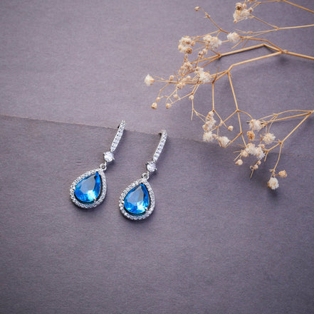 Earrings - Empress Glow Pear Cut Drops - Opal Touch