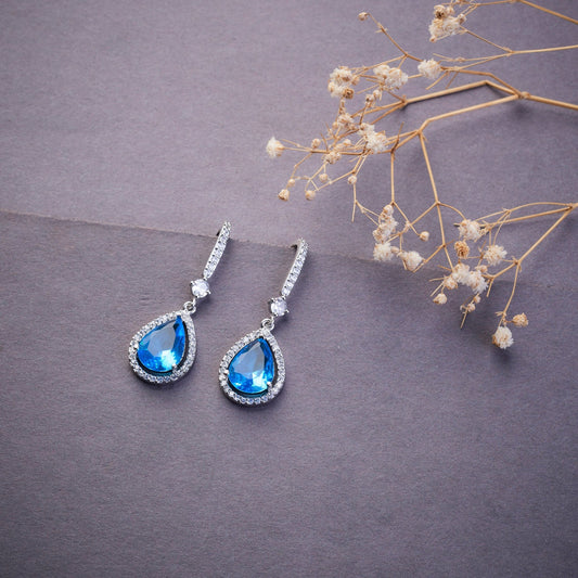 Earrings - Empress Glow Pear Cut Drops - Opal Touch