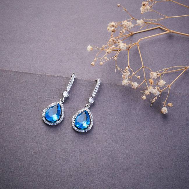 Earrings - Empress Glow Pear Cut Drops - Opal Touch