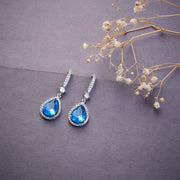 Earrings - Empress Glow Pear Cut Drops - Opal Touch