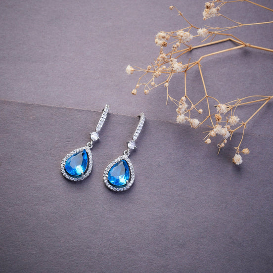Earrings - Empress Glow Pear Cut Drops - Opal Touch