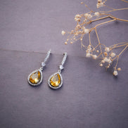Earrings - Empress Glow Pear Cut Drops - Opal Touch