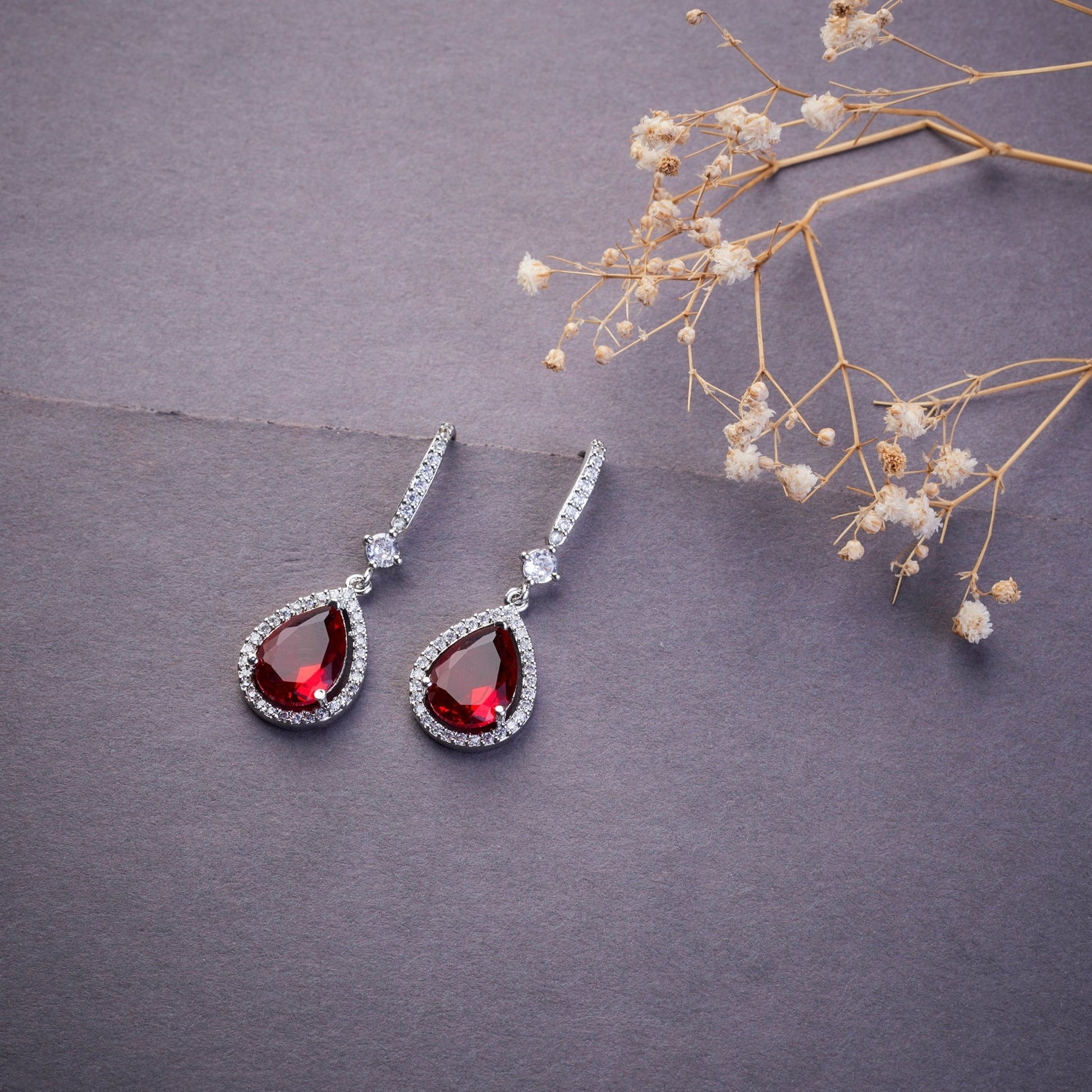 Earrings - Empress Glow Pear Cut Drops - Opal Touch