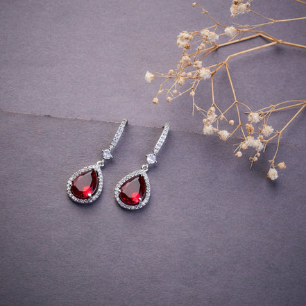 Earrings - Empress Glow Pear Cut Drops - Opal Touch