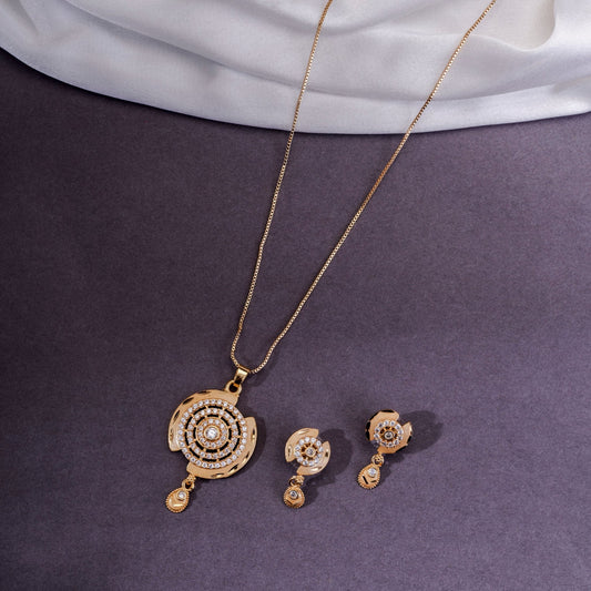 Locket Set - Empress's Emblem Gold Plated Locket Set - Opal Touch