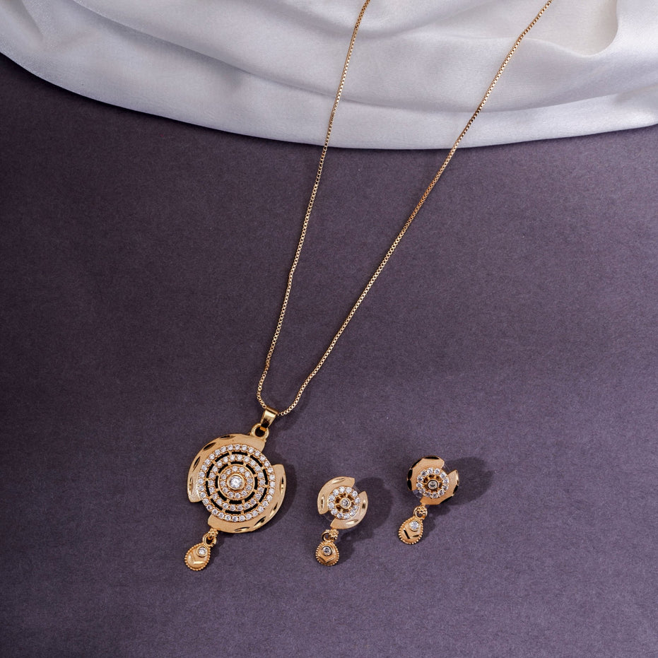 Locket Set - Empress's Emblem Gold Plated Locket Set - Opal Touch