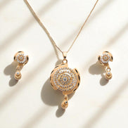 Locket Set - Empress's Emblem Gold Plated Locket Set - Opal Touch
